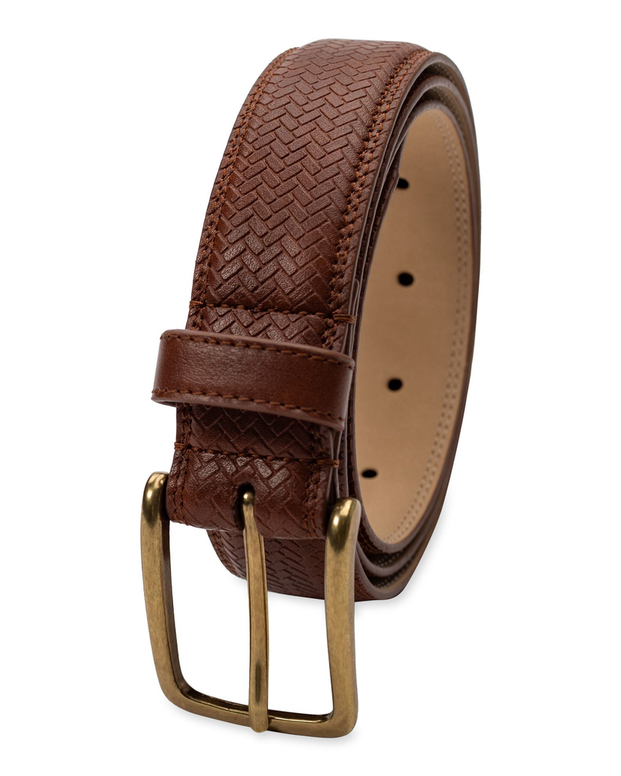 (image for) Extraordinary Feather Edge Basketweave Belt, 32 MM